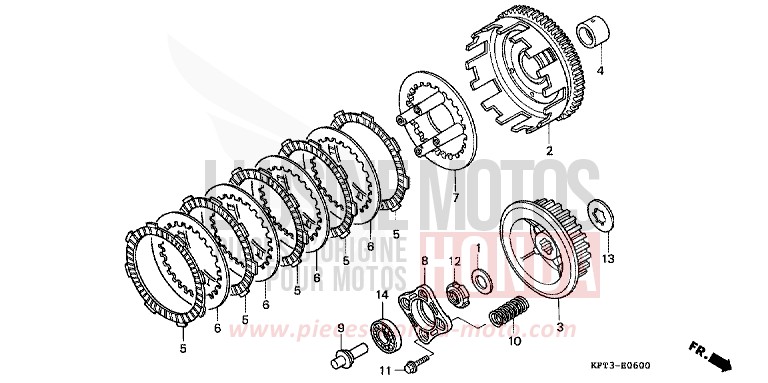KUPPLUNG von City Fly BLACK (NH1E) von 1998